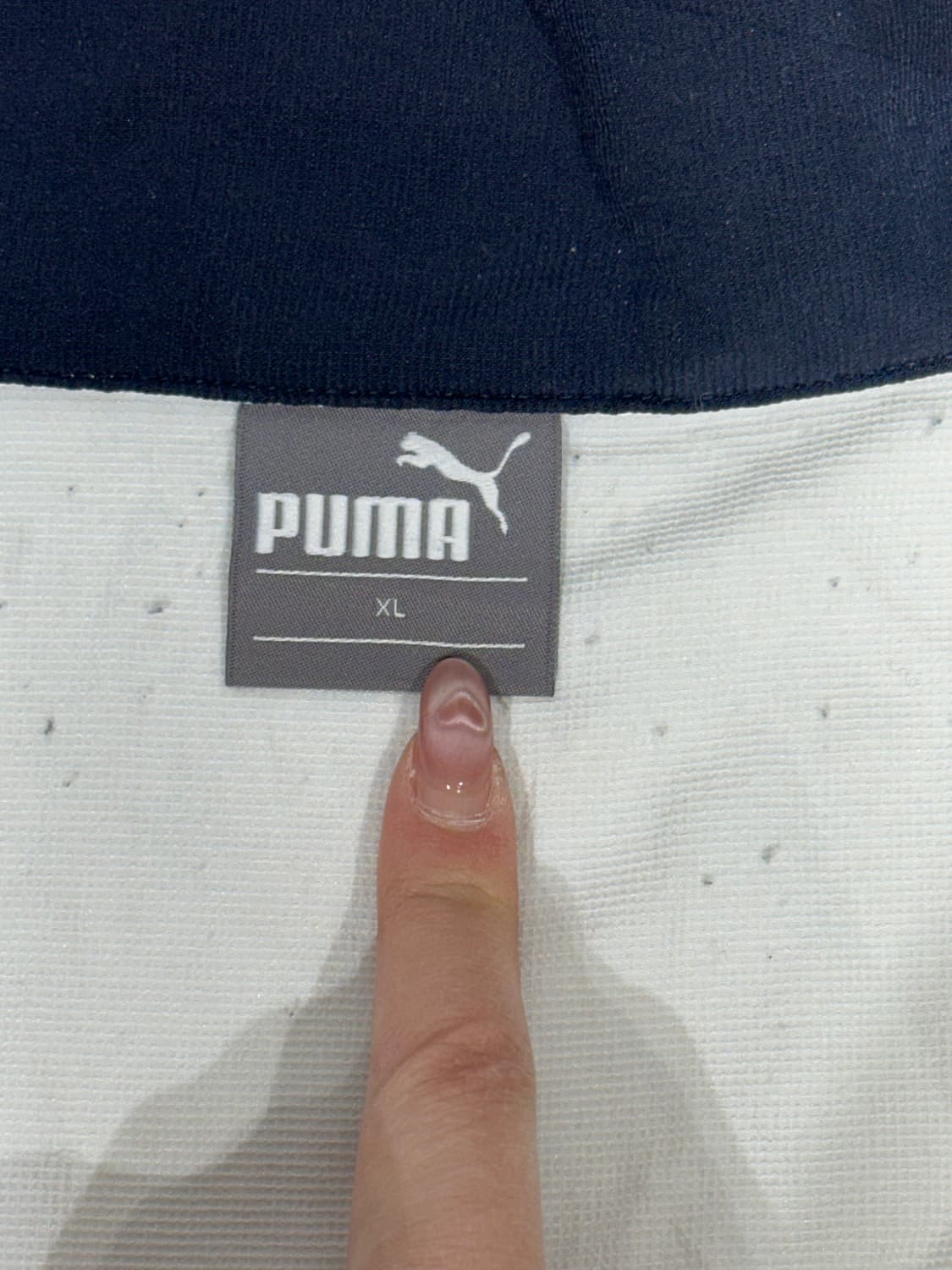 푸마 화이트 오버핏 트랙탑 져지 XL 상품이미지7