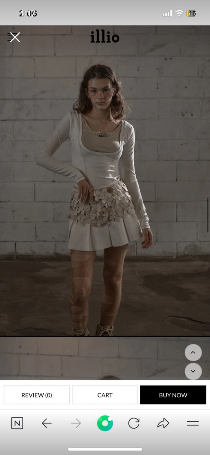 (새상품) 일리오 브랜드 symbol top 상품이미지3