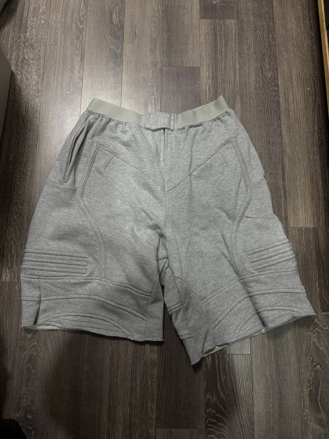 BIKER BANDING SWEAT SHORT 그레이 S사이즈 상품이미지4