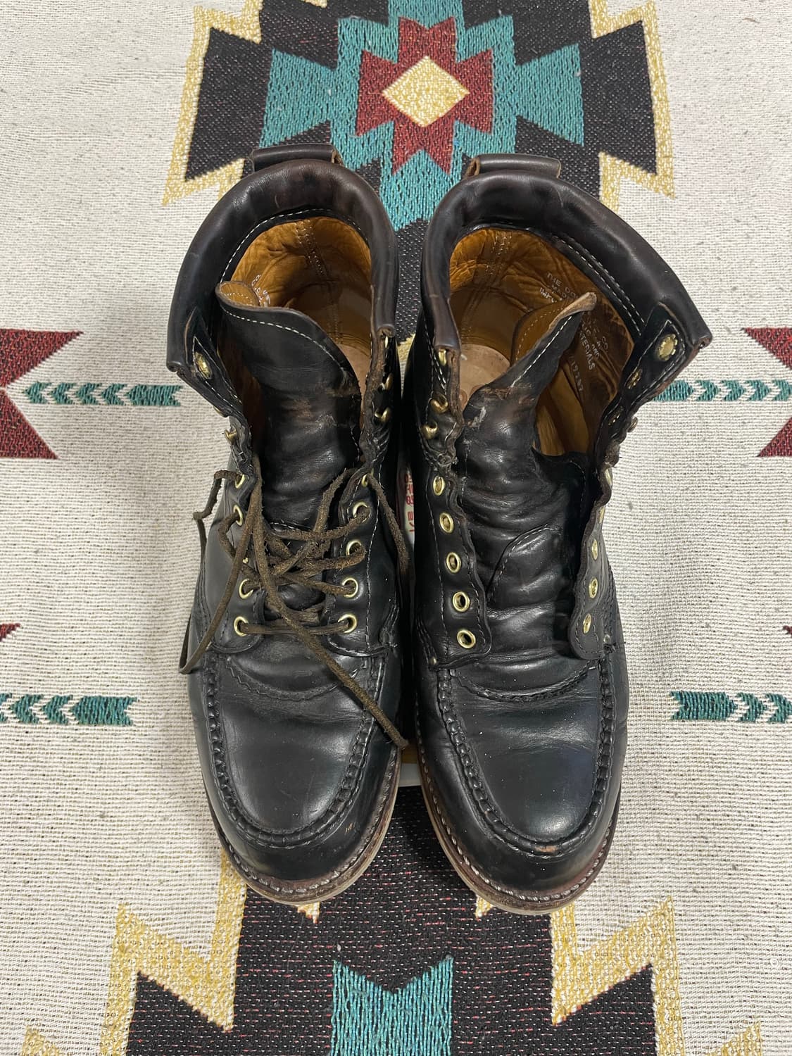 RRL 블랙 레더 워크 부츠(9) 상품이미지2