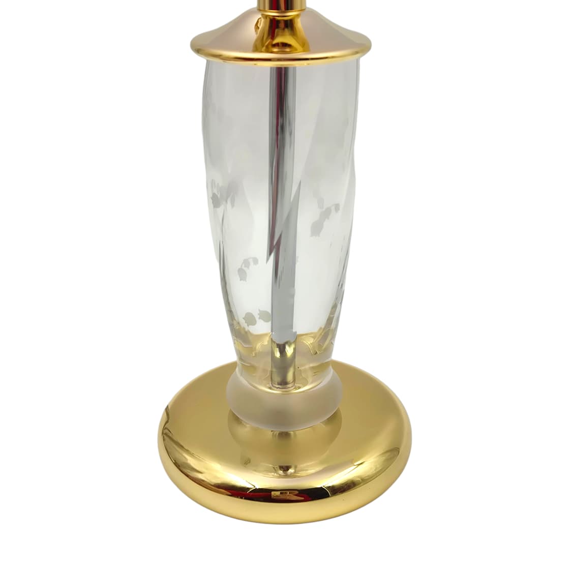 90s 호야 크리스탈 퍼플 플로랄 애칭 스탠드 램프 상품이미지6