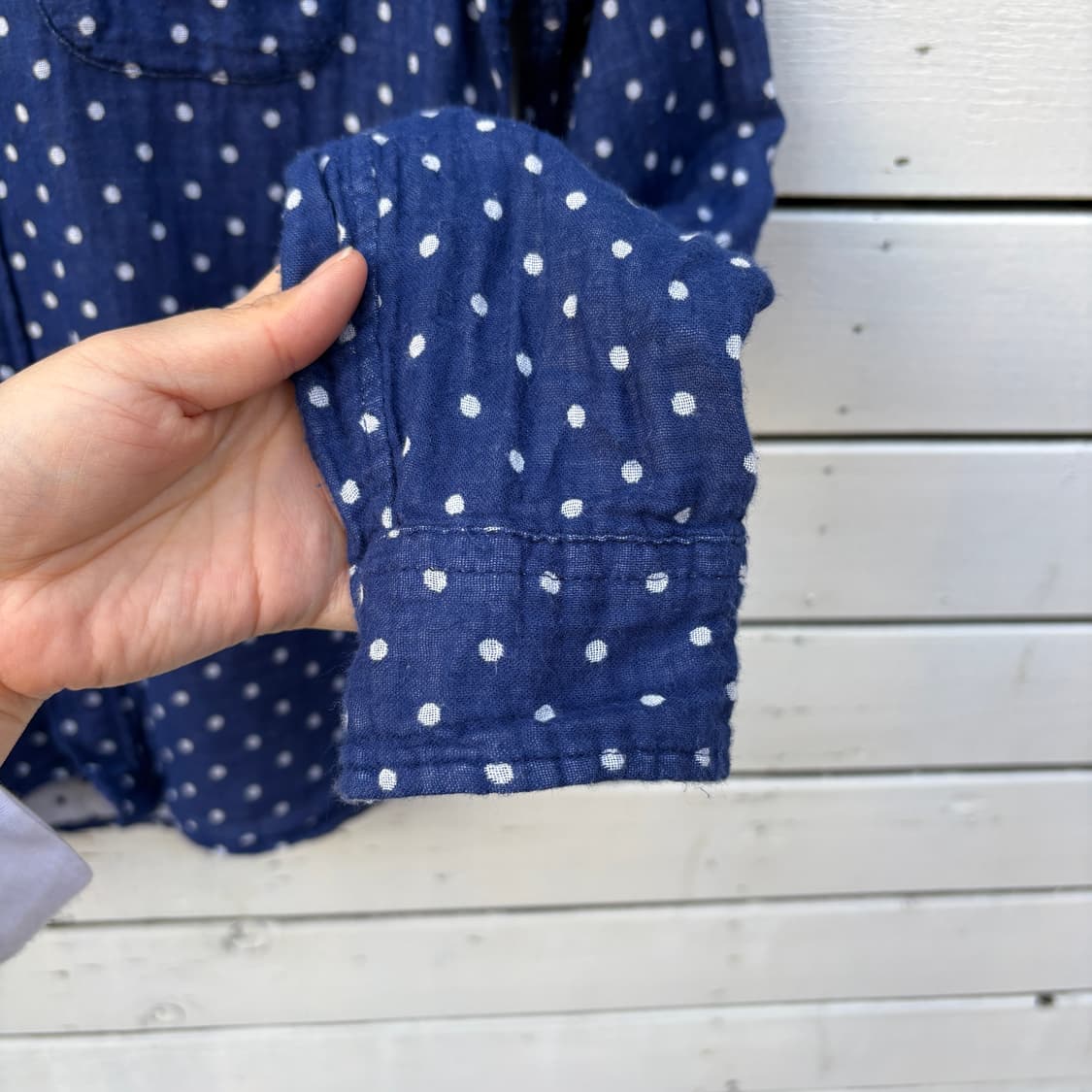 Beams 빔즈 하트 도트 땡땡이 셔츠 상품이미지6