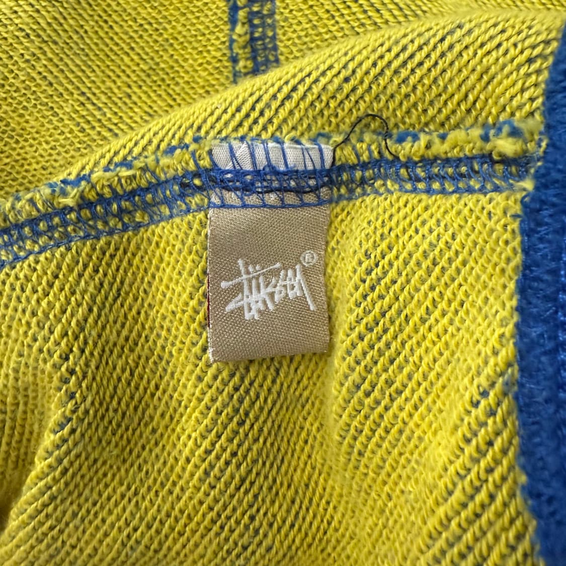 스투시 블루 옐로우 후드집업  상품이미지6