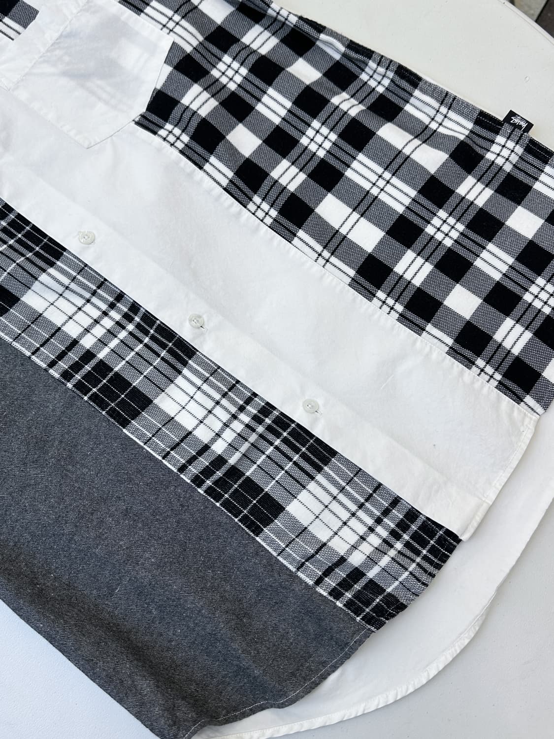 스투시 믹스 패널 체크 셔츠 상품이미지4