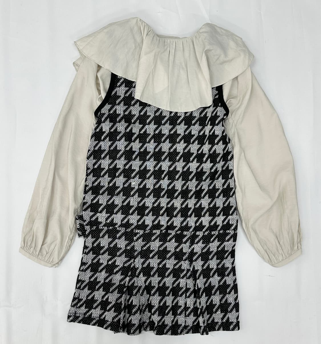 🖤슈슈룬 쇼콜라깔 버튼 코디세트🖤체크 프릴 베이비돌 블라우스 러블리 상품이미지3