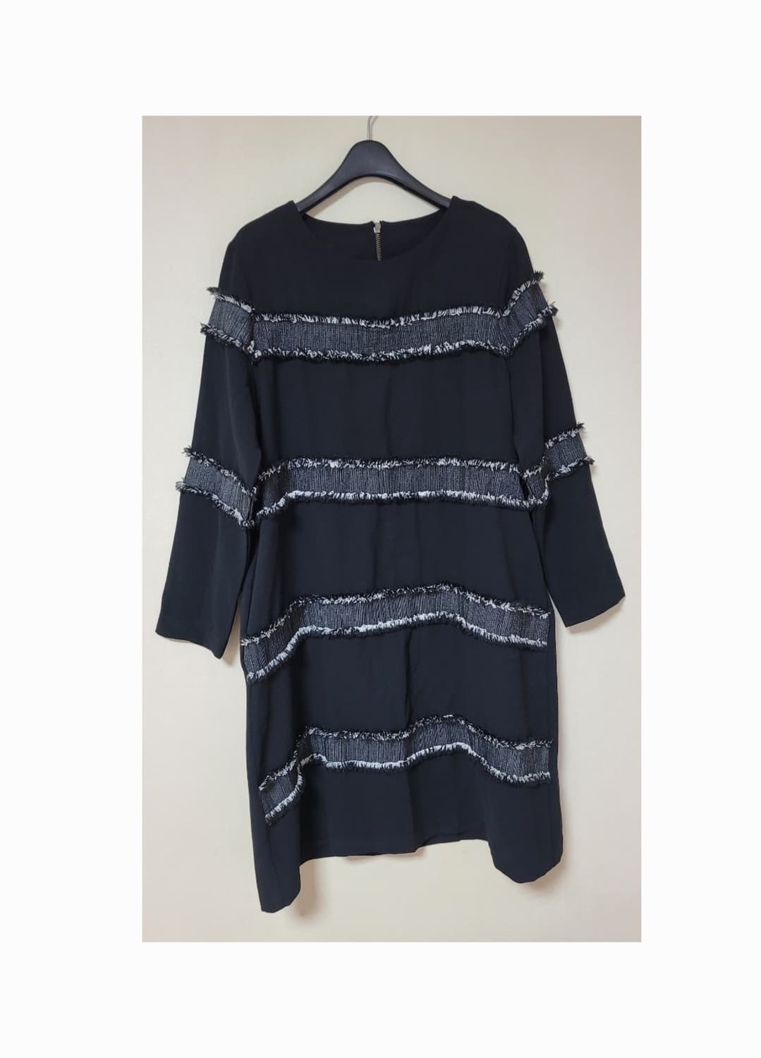 블랙 미디 원피스 상품이미지1