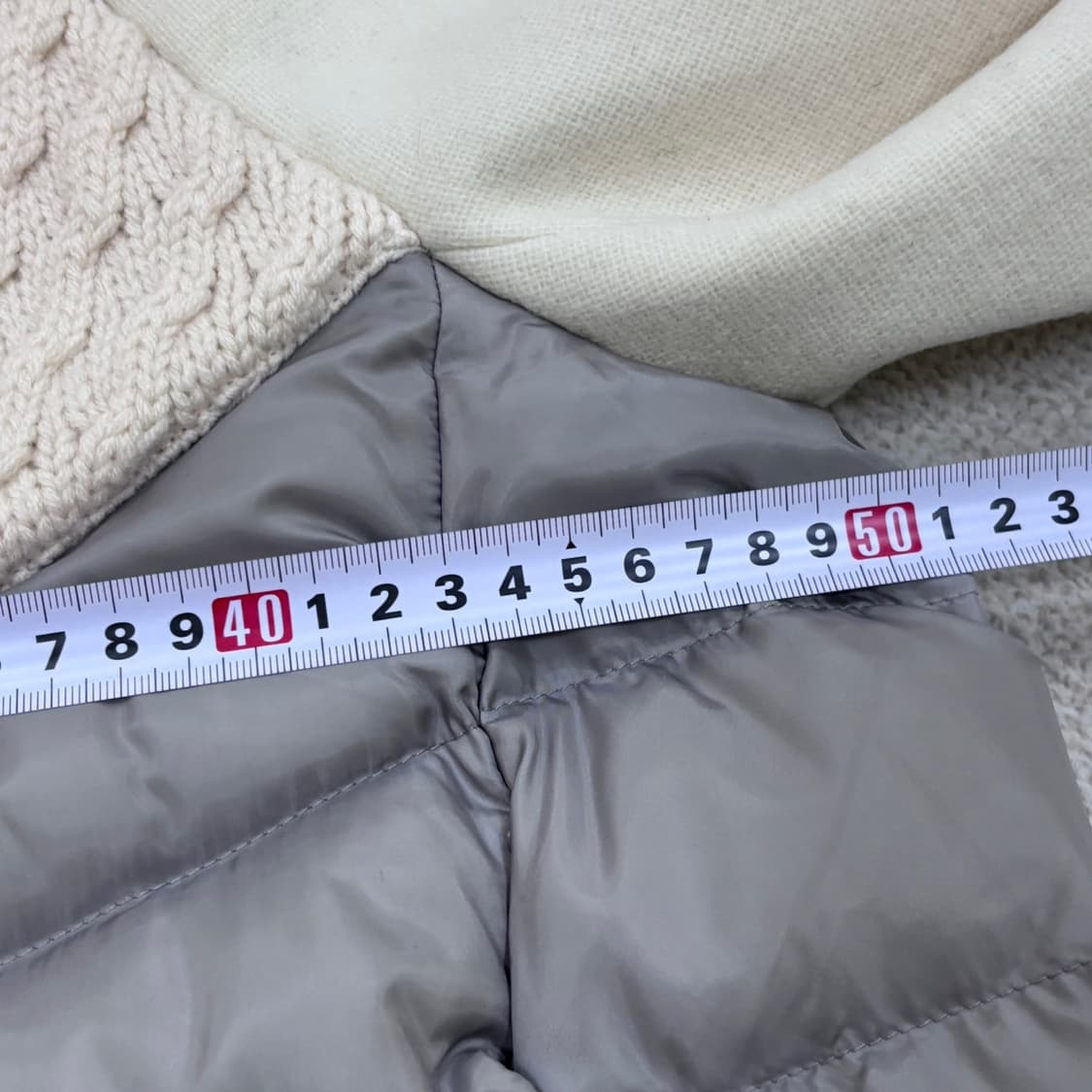 44 오즈세컨 니트 경량패딩 가디건 0407E2 상품이미지6