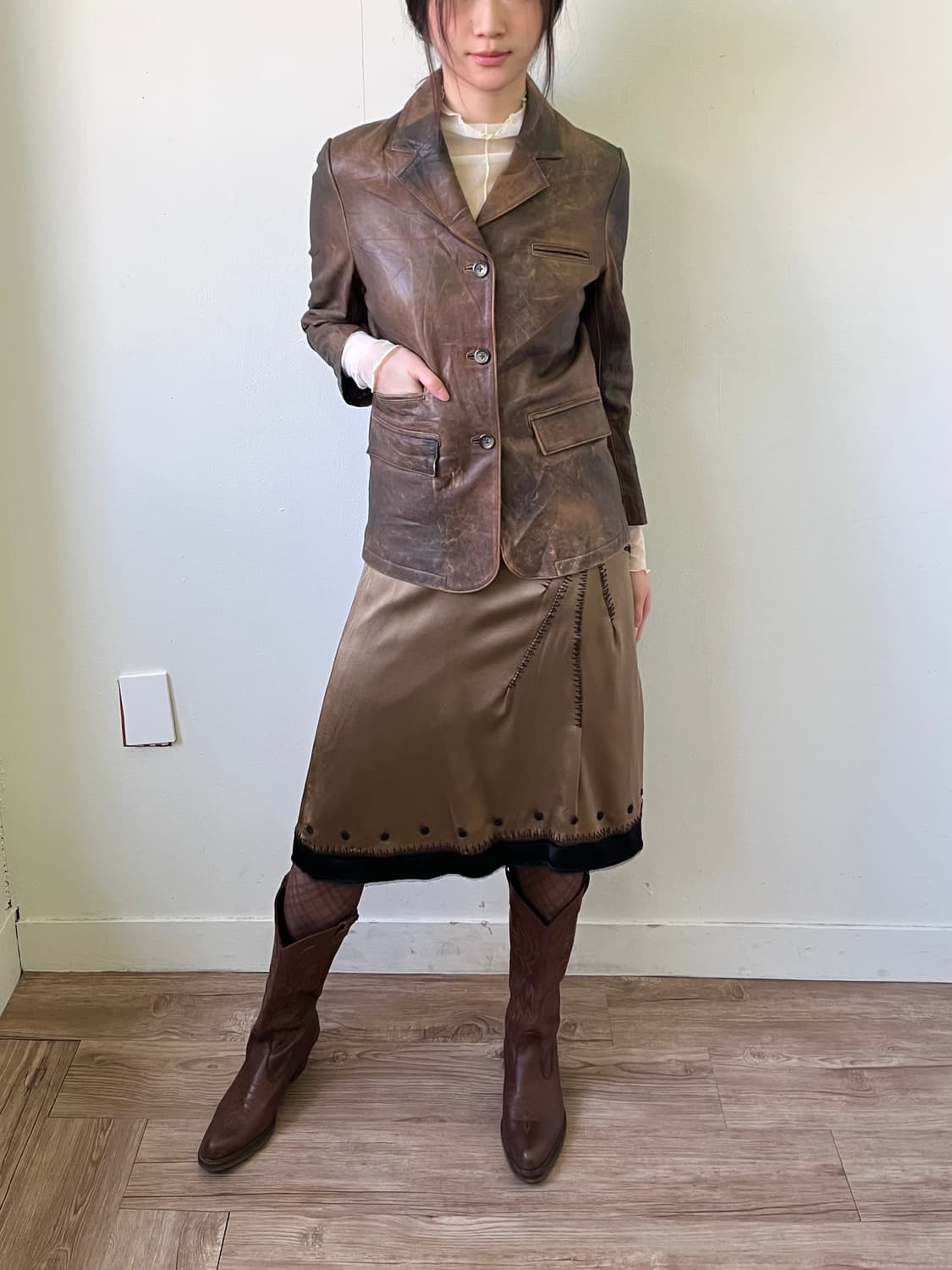 ALBERTA FERRETTI 실크 스커트 상품이미지5