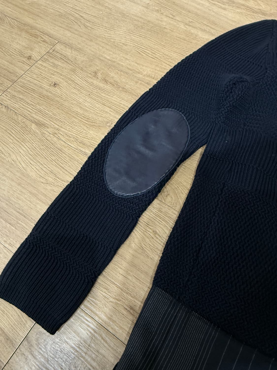 마르지엘라 네이비 자켓믹스 롱 가디건 상품이미지6