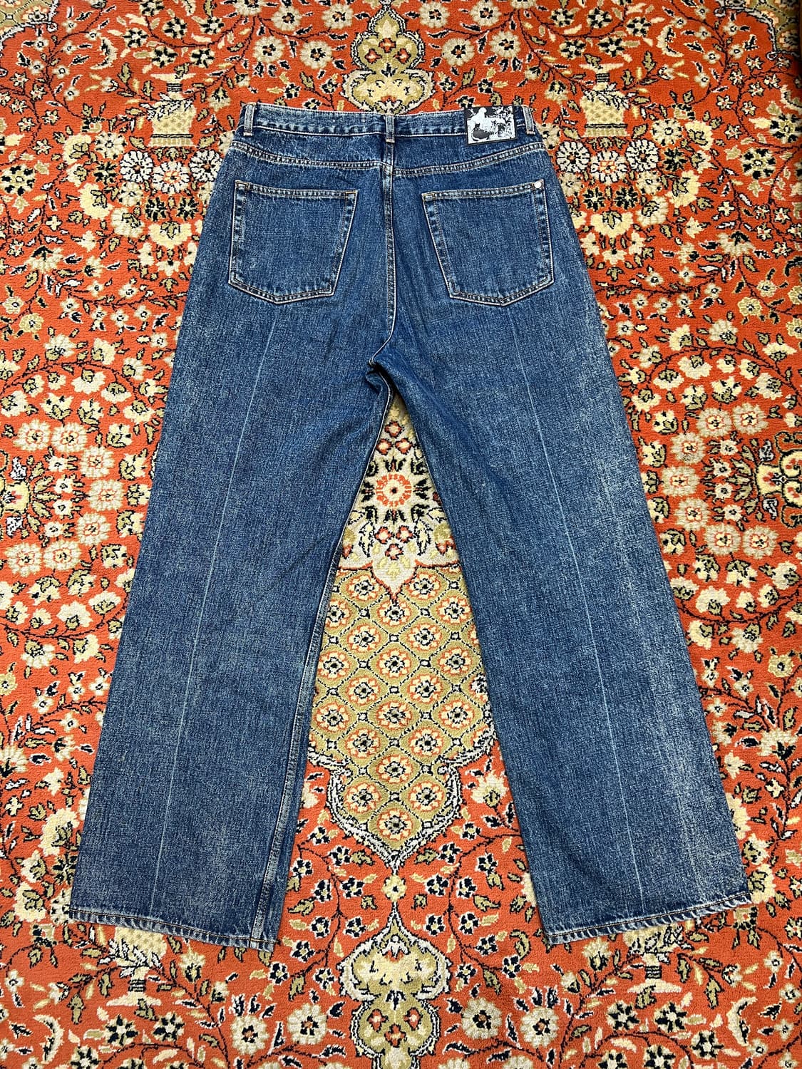 [33] 모드나인 MOD1W 와이드 중청 데님 팬츠 상품이미지2