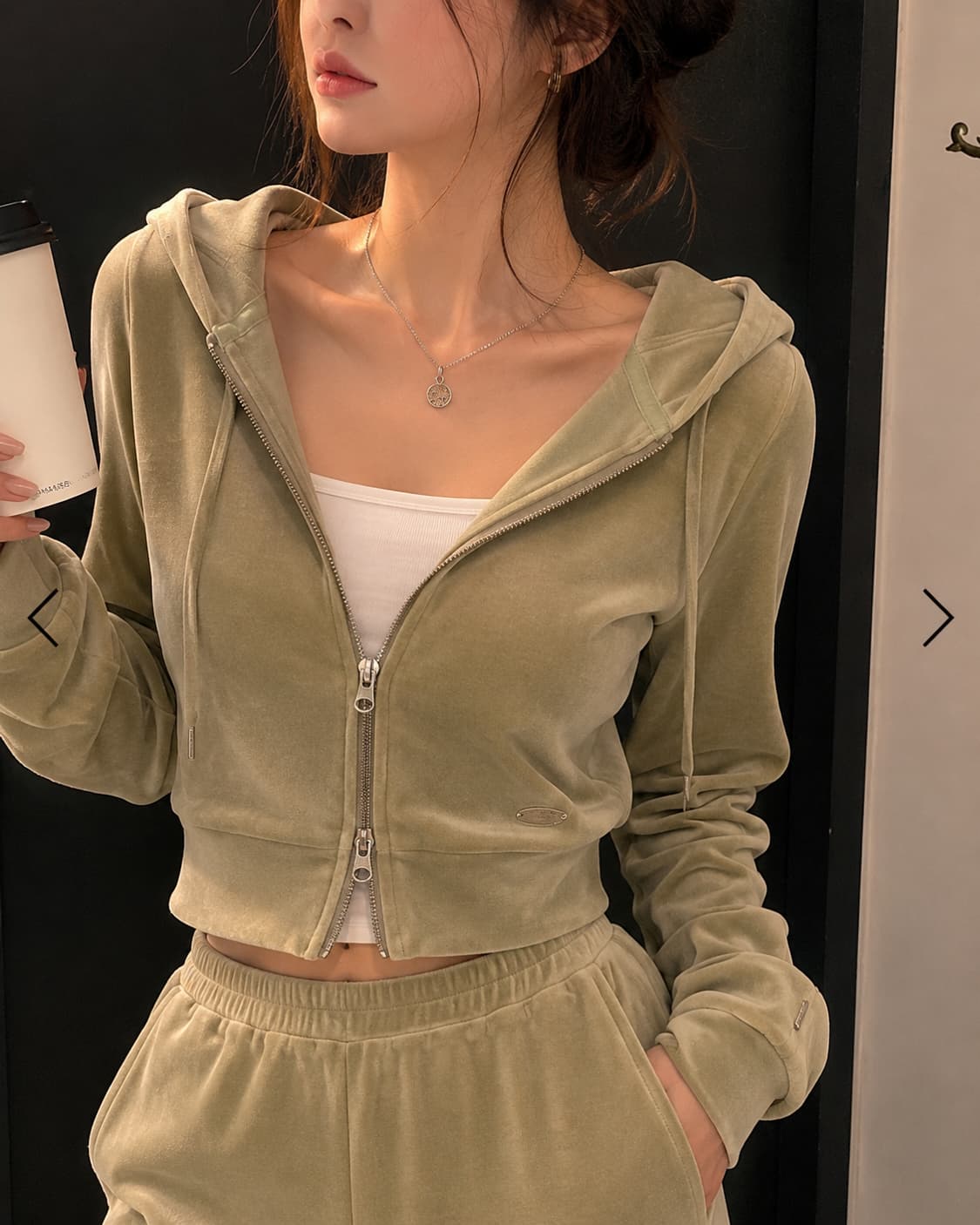 (새상품)베이델리 벨루어 후드집업  상품이미지2
