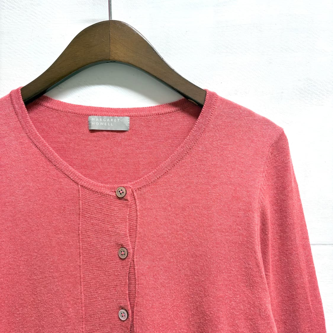 마가렛호웰 margaret howell 핑크 코튼 니트  상품이미지2