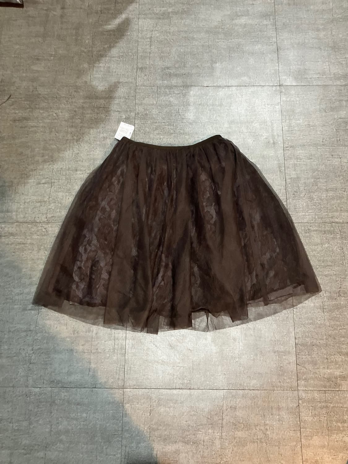 일본빈티지 Stylenote 하구미달천깔페어리 샤스커트 브라운 상품이미지1