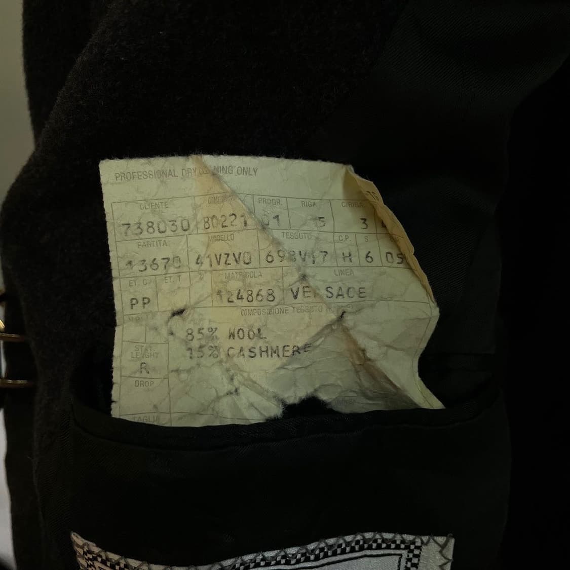 지아니니 베르사체 더블 울 캐시미어 블랜드 코트 상품이미지9