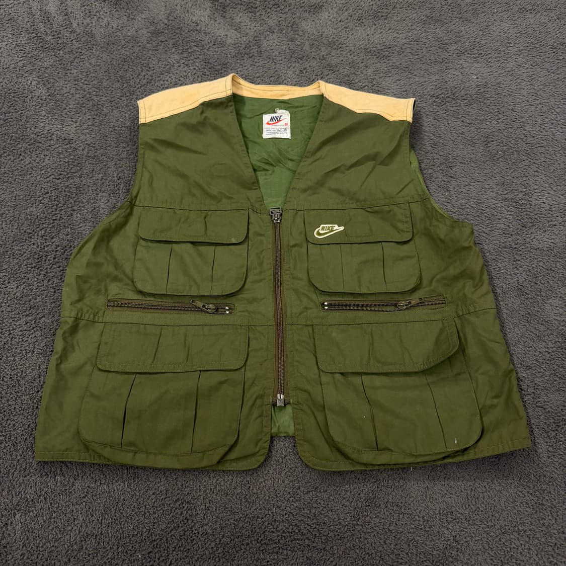 [정품/S] 80s 나이키 스우시 올드스쿨 멀티포켓 조끼 베스트 자켓 상품이미지2