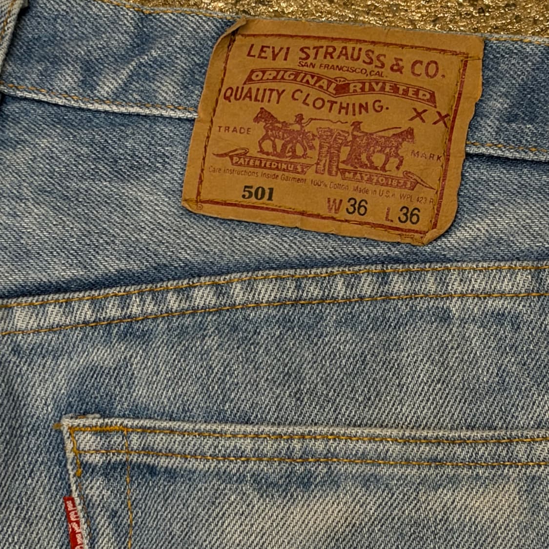 90s Made in USA  빈티지 리바이스 501 청바지 상품이미지7