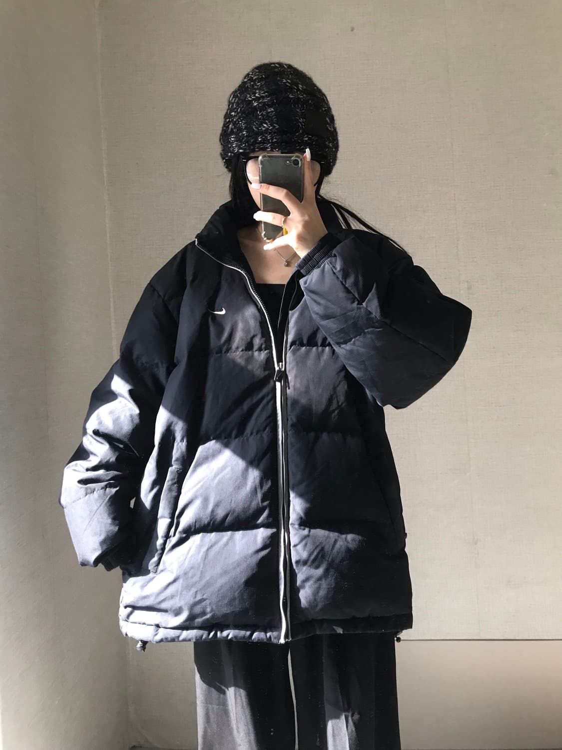 나이키 00s 블랙 패딩 상품이미지1