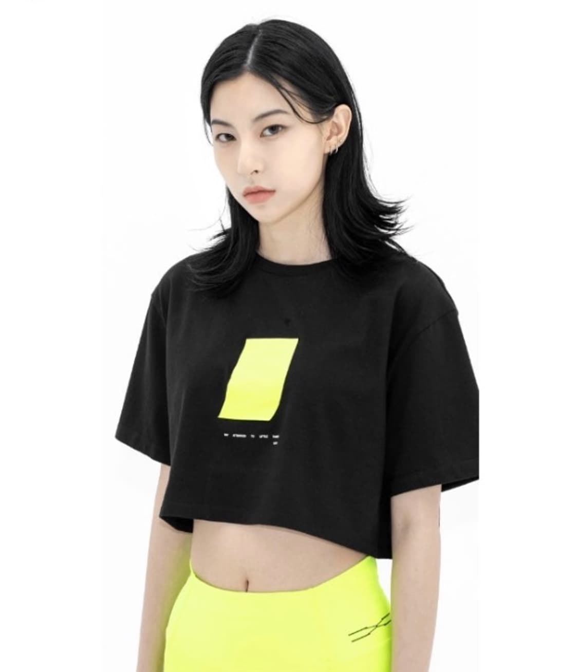 [새상품] TPX 블랙 크롭 반팔티셔츠 상품이미지10