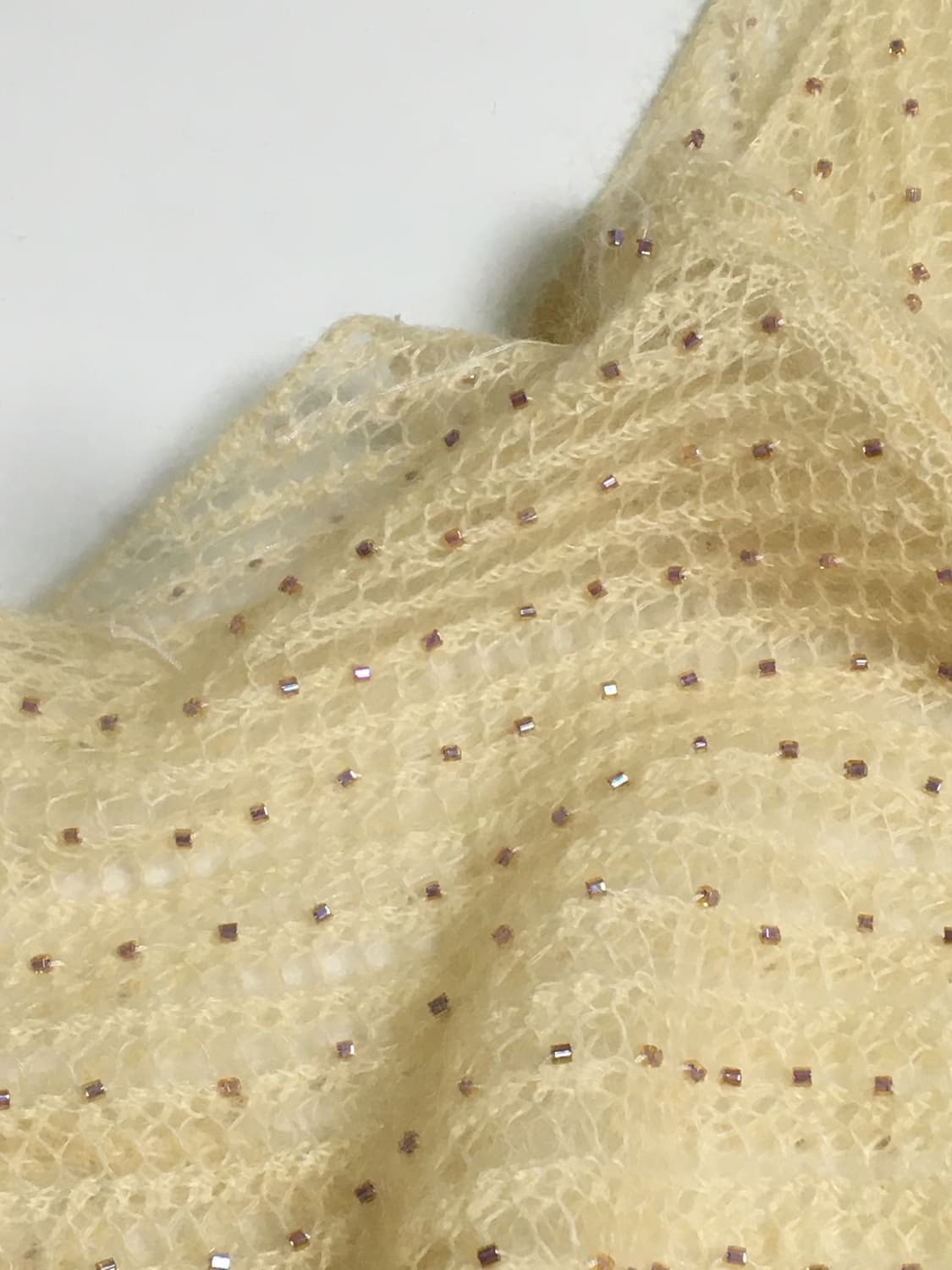 Ivory Ribbed Knit with Subtle Sparkle 상품이미지3