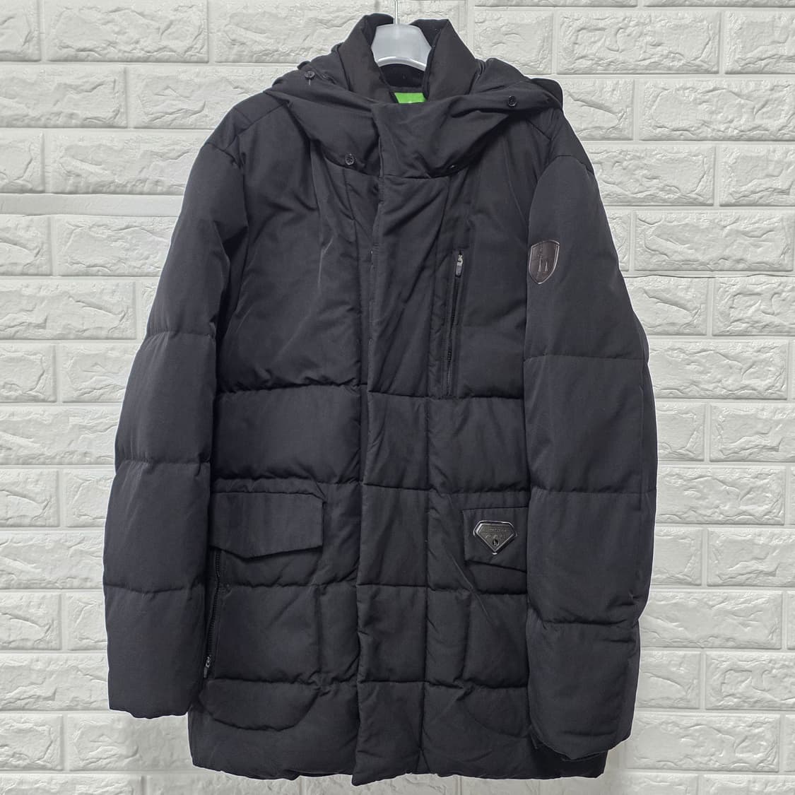 택포) 헤지스 골프 블랙 다운 패딩 95 상품이미지1