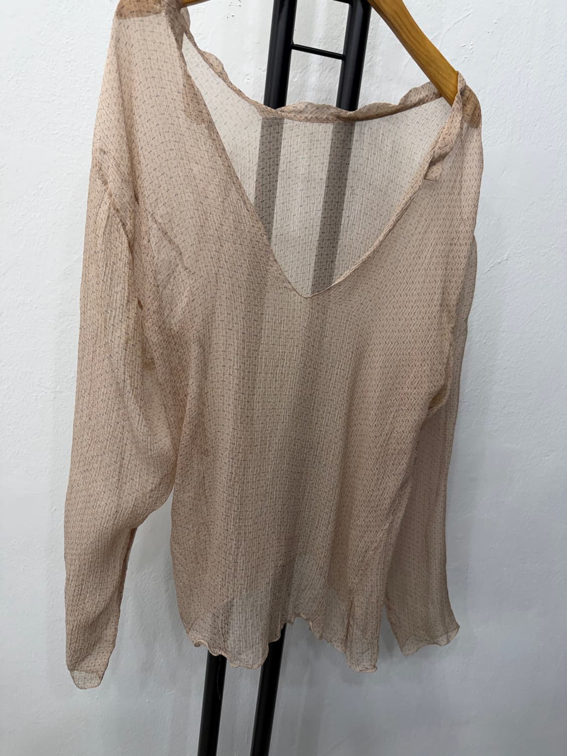 매장판정품) 마르니 시스루 실크 블라우스 38 상품이미지2