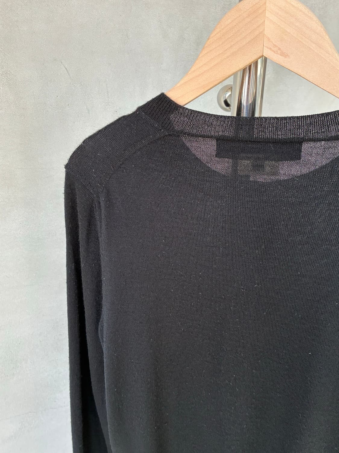 꼼데가르송 블랙 로고 가디건 상품이미지6