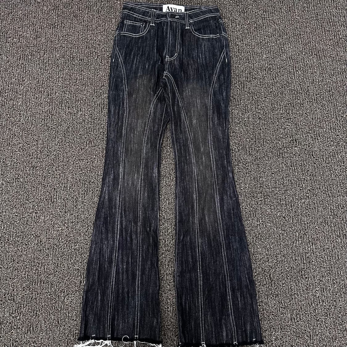 어반드레스 여성 워싱 데님 부츠컷 흑청바지 S 상품이미지2