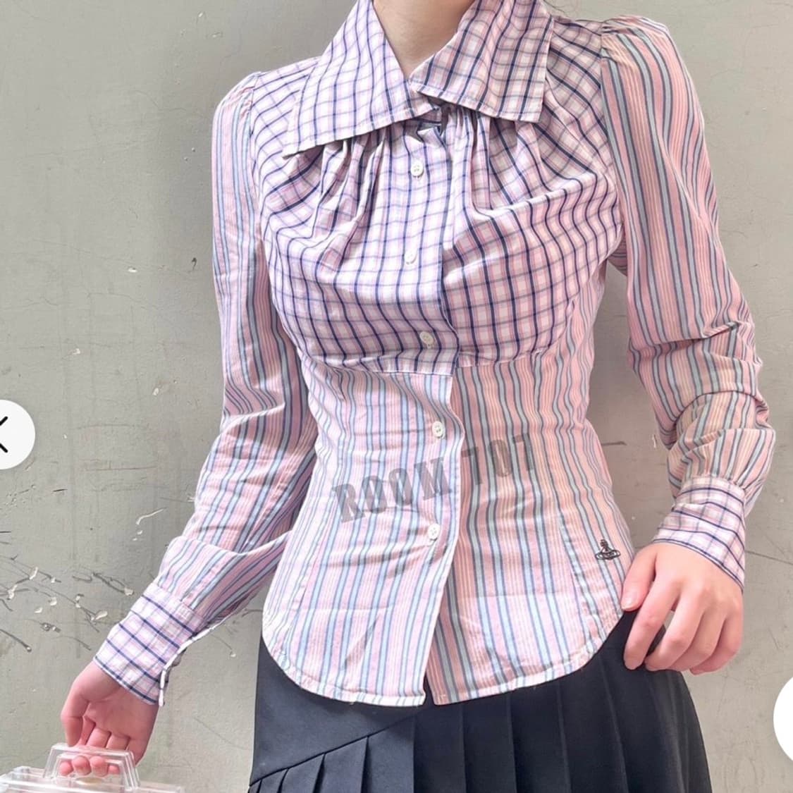 비비안웨스트우드 멀티 패턴 블라우스 셔츠 상품이미지4