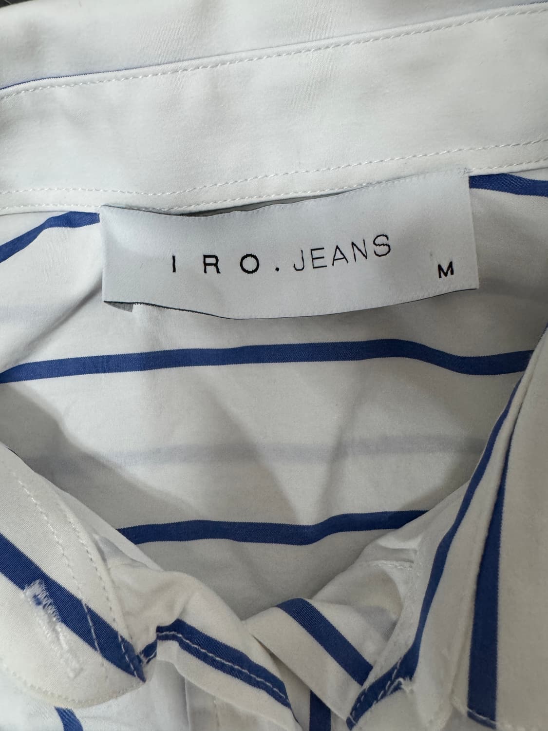 정품 IRO jean 이로 스트라이프 셔츠 M 상품이미지3