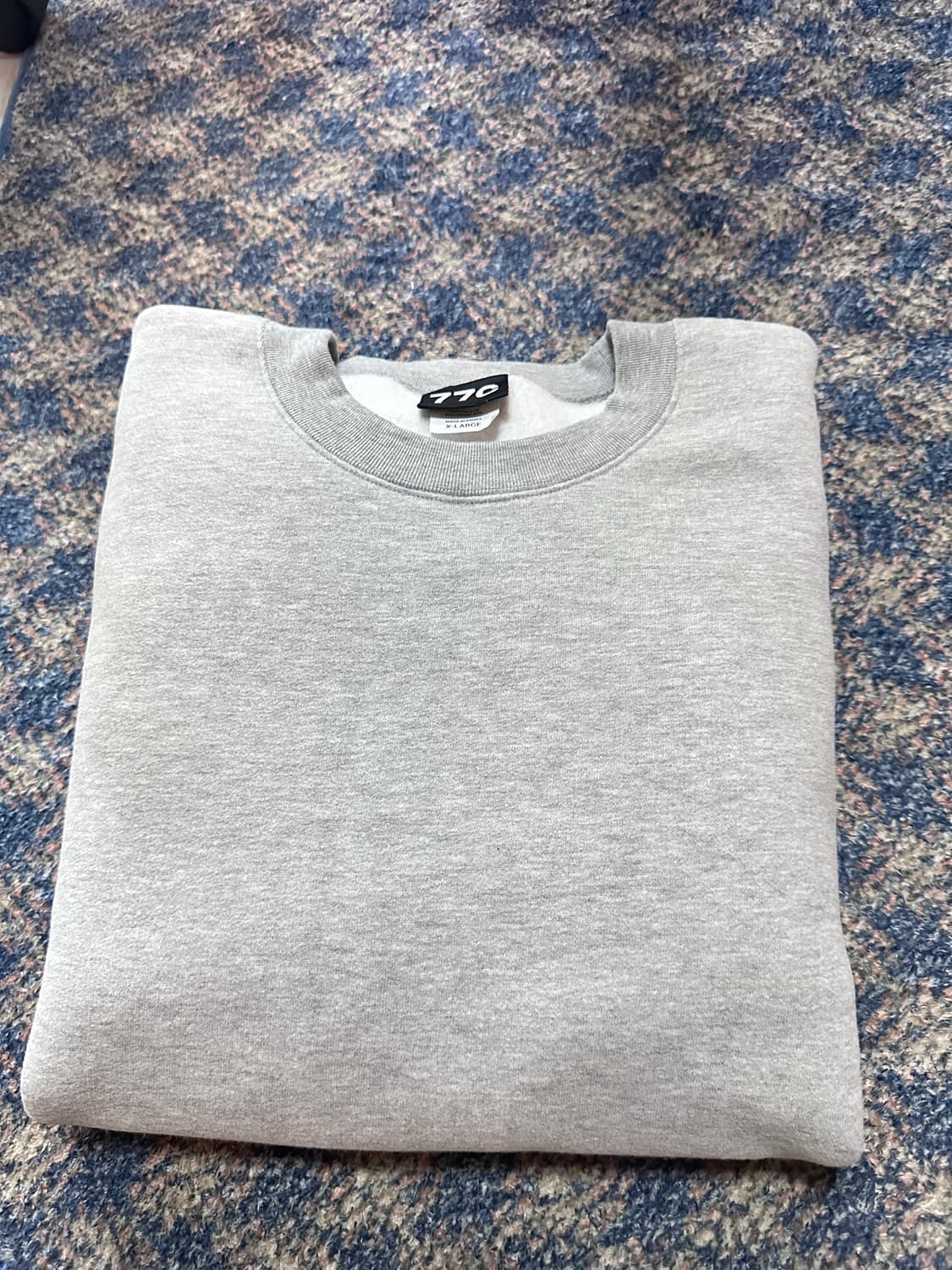 XL 77C 스웻셔츠 맨투맨 멜란지 그레이 상품이미지3