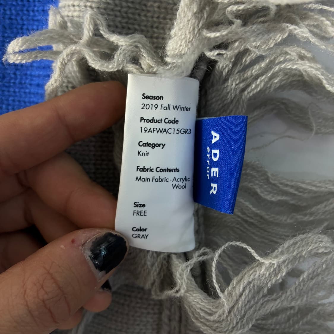 Adererror  아더에러 폴드 스트라이프 머플러 상품이미지5