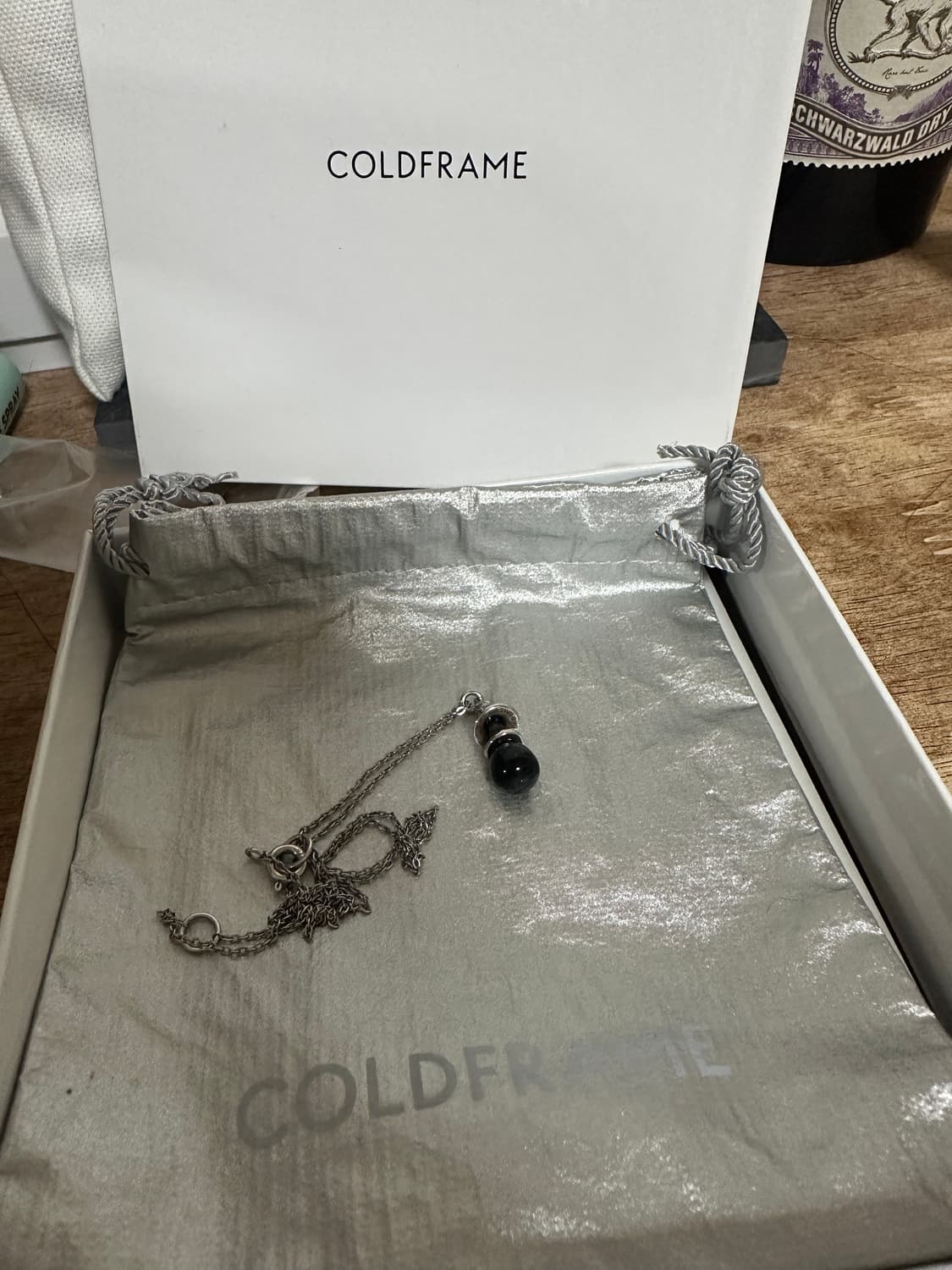 콜드프레임 블랙벨 오닉스 실버 목걸이 상품이미지4