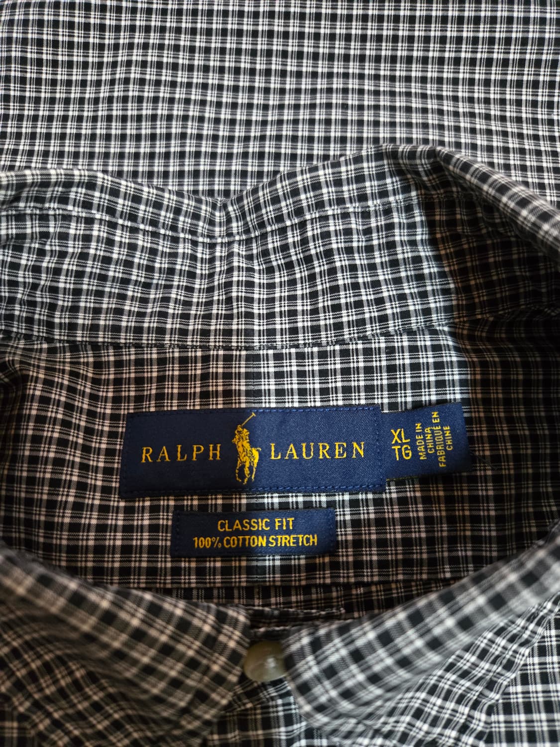 폴로 랄프로렌 남성 블랙체크 셔츠(XL사이즈) 상품이미지6