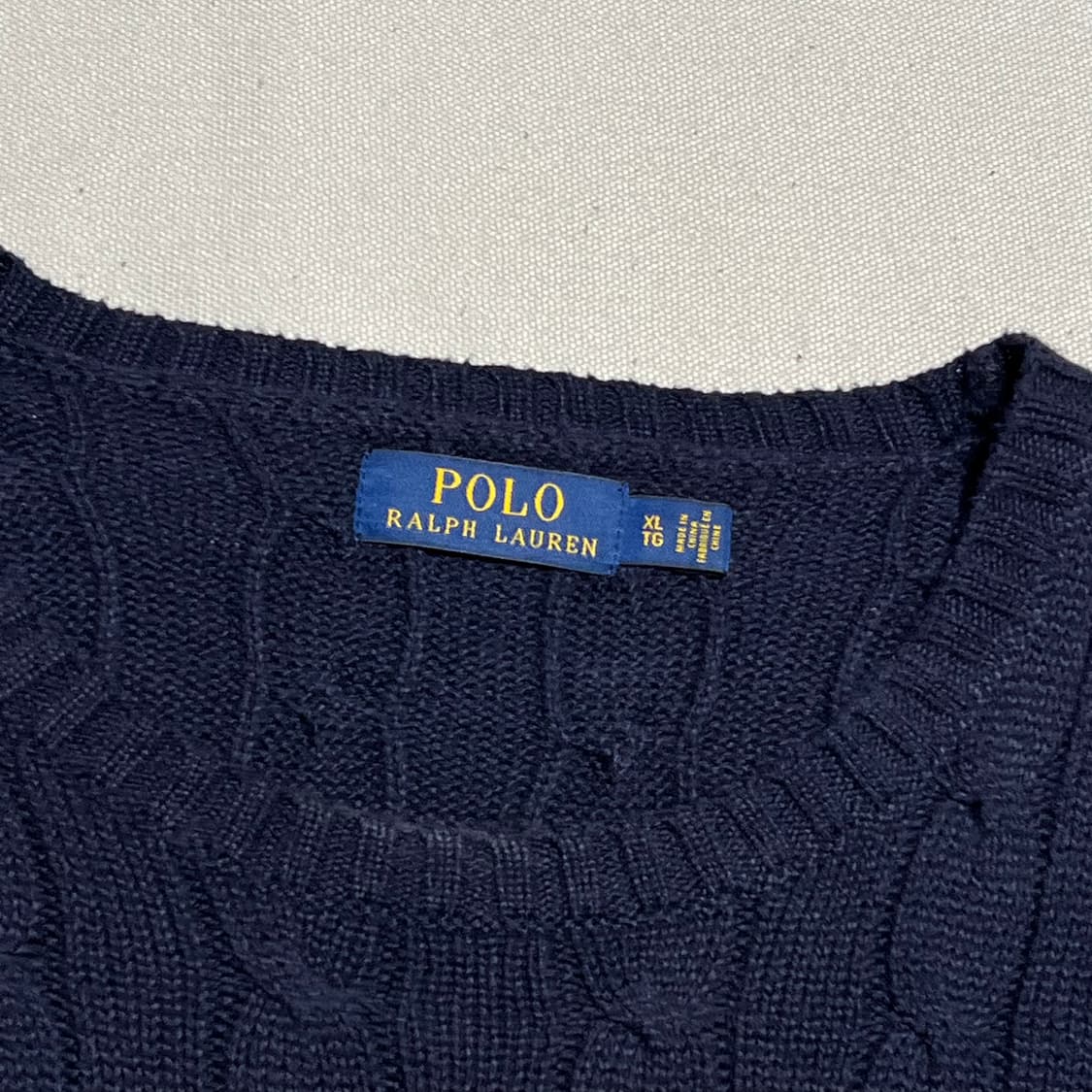 Polo Ralph Lauren 남성 네이비 케이블 니트 상품이미지3