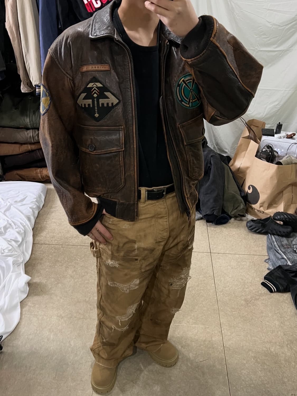 아비렉스 G-1 웨스턴 가죽자켓 상품이미지4