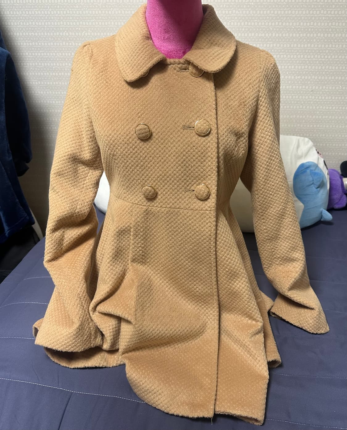 빈티지 더블버튼 숏코트 상품이미지1