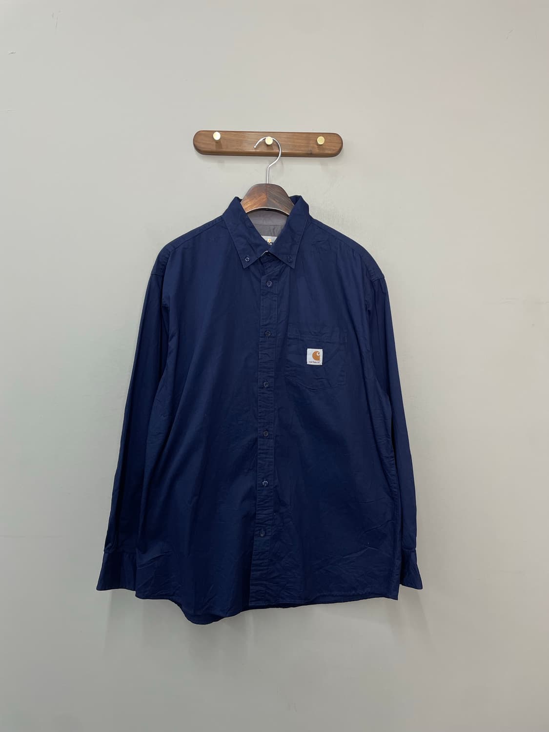 칼하트 네이비 셔츠 H2466 상품이미지2