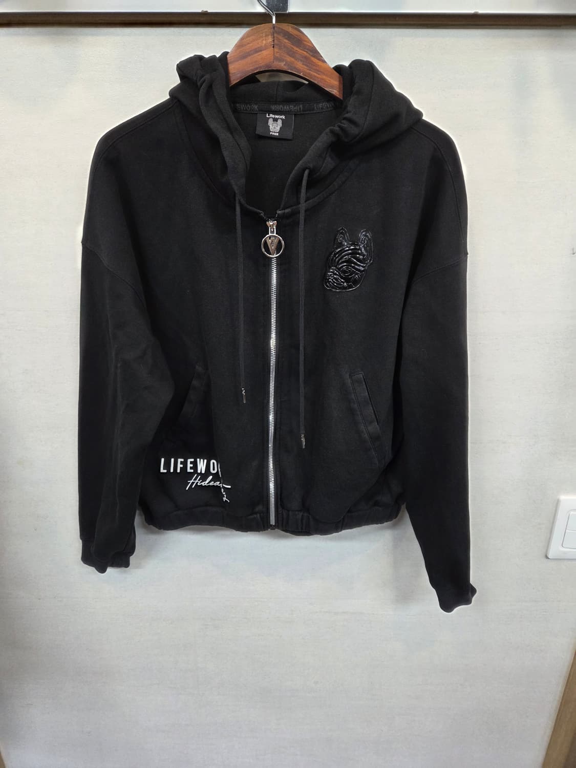 라이프워크 와펜 라독 오버핏 후드집업 프리 상품이미지1