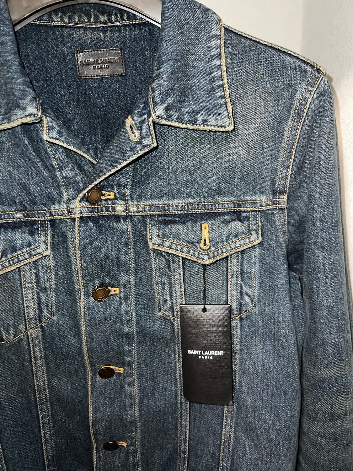 생로랑 퍼머넌트 데님 자켓 S 상품이미지2