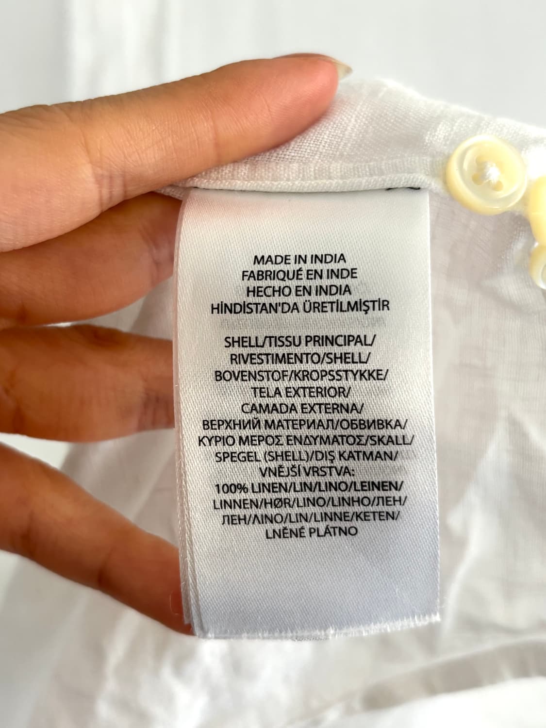 Polo 폴로 랄프로렌 신형 화이트컬러 클래식 핏 린넨셔츠 상품이미지6