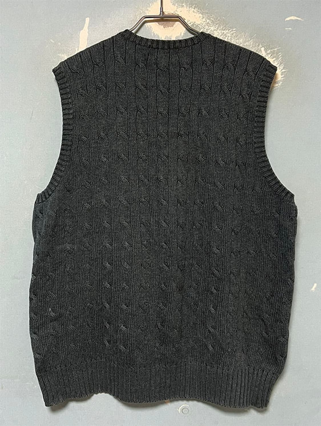 POLO 폴로 남자 꽈배기 니트조끼 캐주얼 L 100-105 상품이미지2