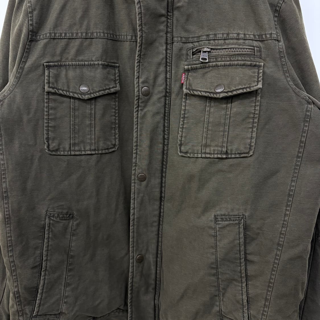 리바이스 카키색 워크 자켓 남xl 상품이미지4