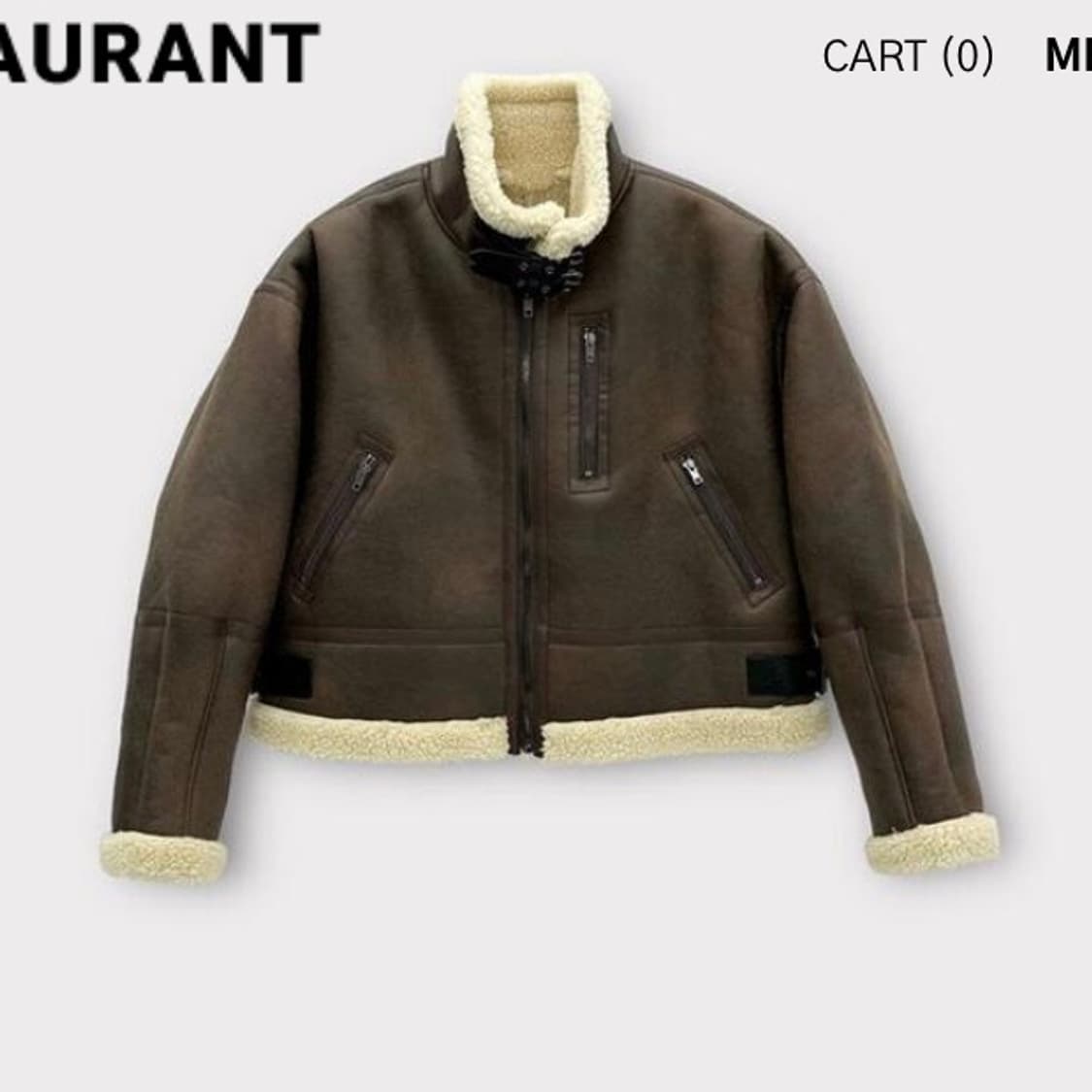 [OS] 로랑051 스웨이드 크롭 무스탕 상품이미지5