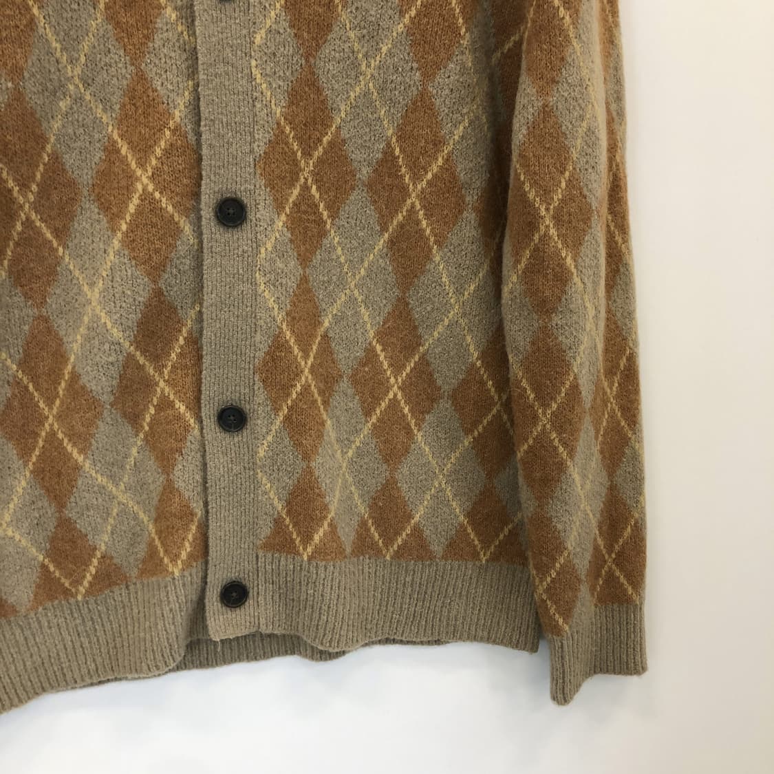 SUARE 수아레 클로젯 아가일 알파카 니트가디건 M 상품이미지2