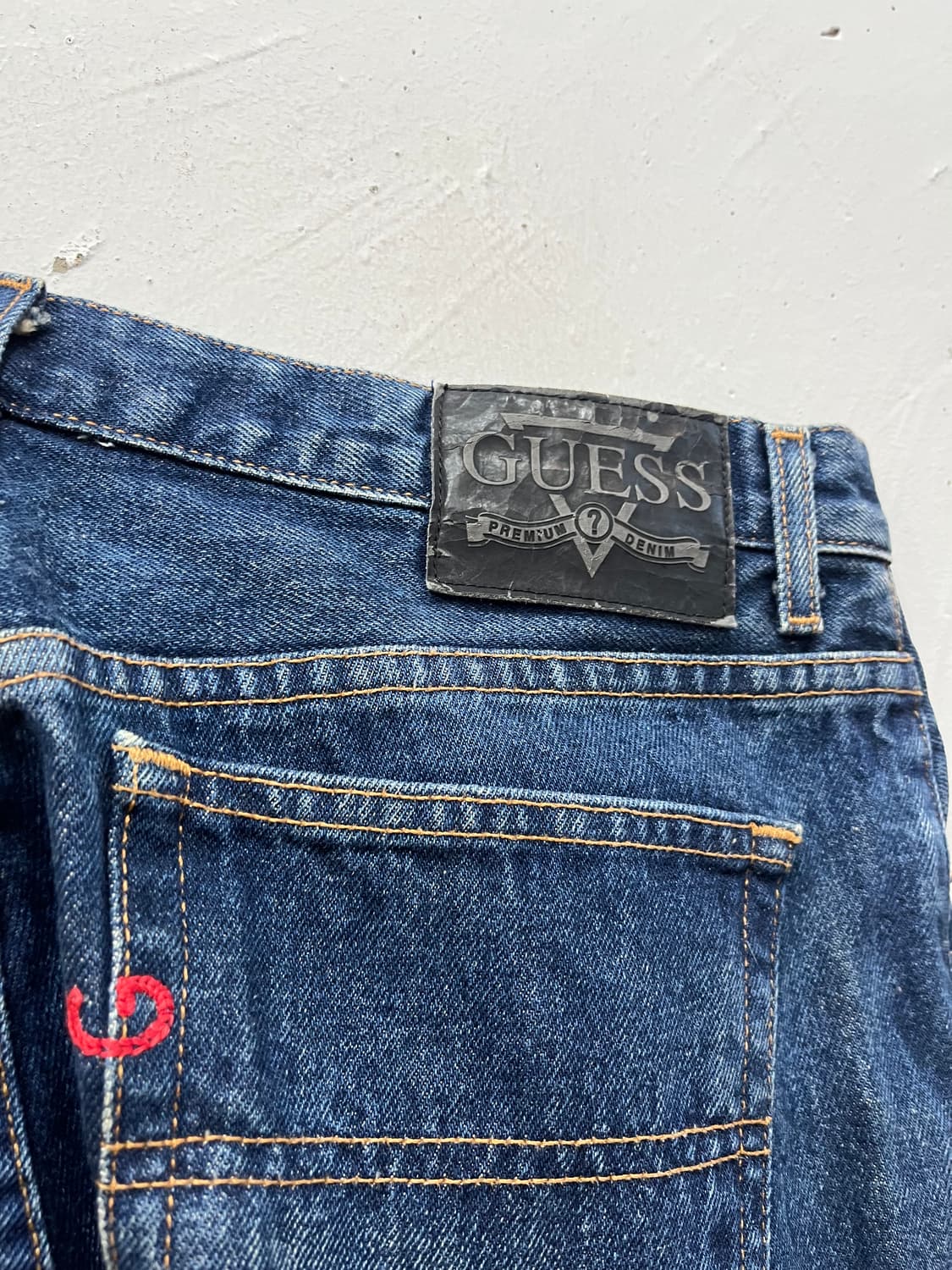 90년대 게스 데님팬츠 Made in USA (31) 상품이미지4