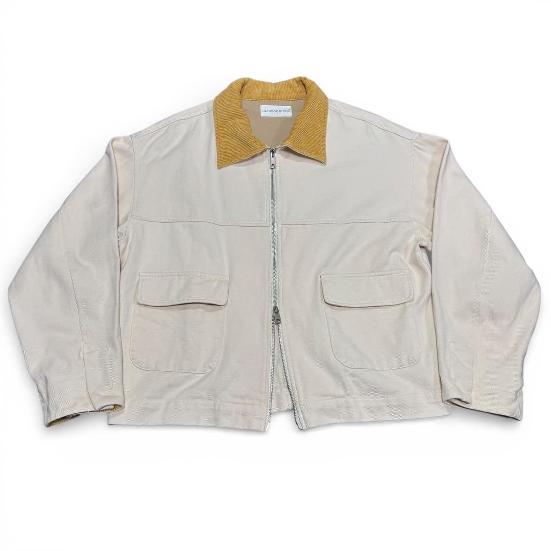 L 라퍼지스토어 아이보리 코듀로이 트러커 워크자켓 상품이미지1