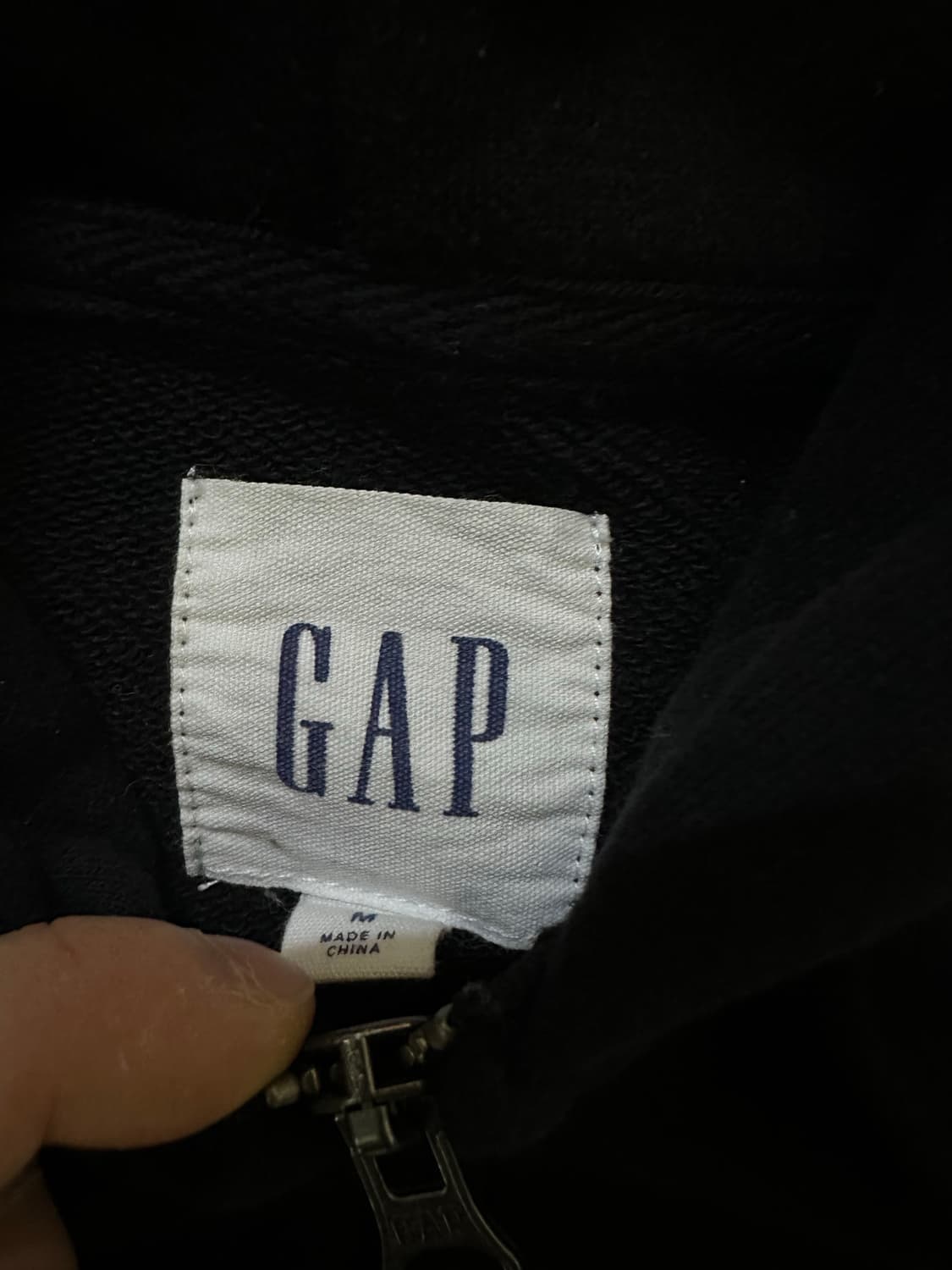 갭 GAP 후드집업 블랙 상품이미지2
