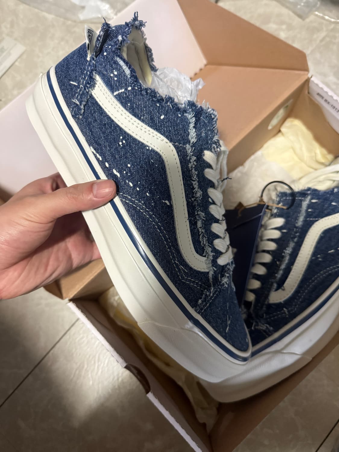 275사이즈 반스 인빈시블 올드스쿨 데님 상품이미지1