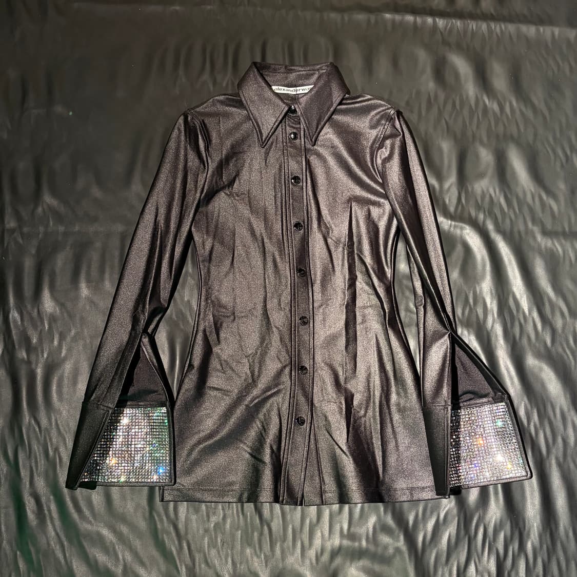 알렉산더왕 블랙 글로시 셔츠 상품이미지1