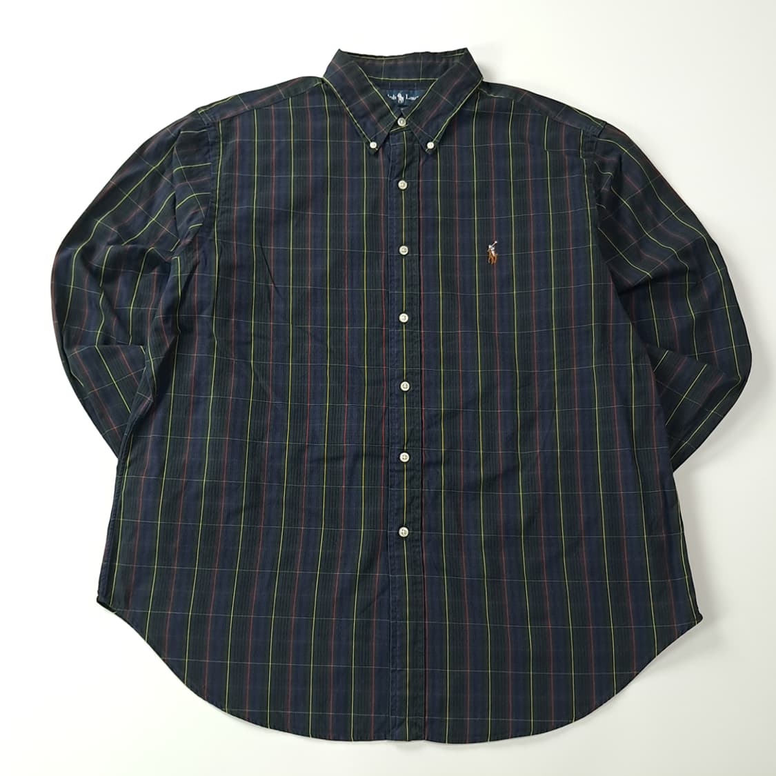 CK393 XL 폴로 90s 클래식 타탄체크 셔츠 남방 상품이미지1